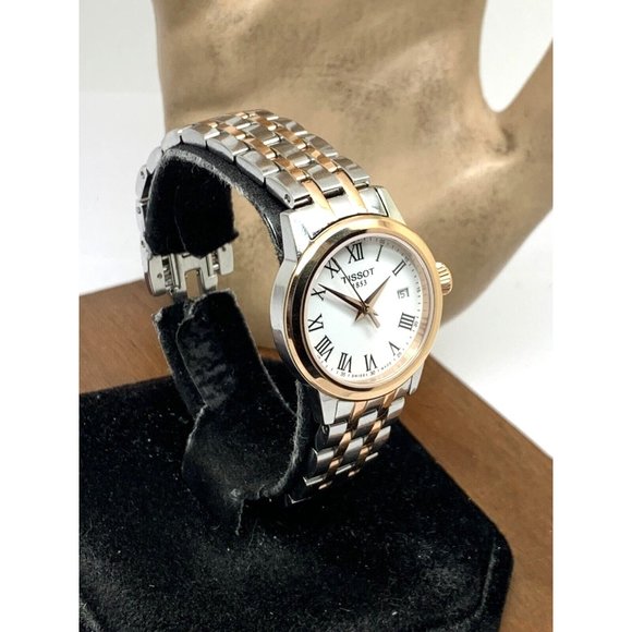 Tissot Women\'s Watch T1292102201300 Swiss Quartz Rose Gold Silver Steel